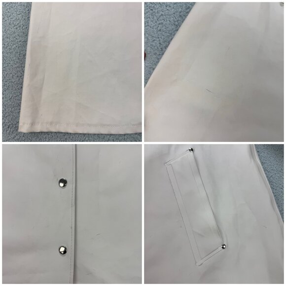 Stutterheim Raincoat Womens Extra Small XS Beige Mosebacke Long Hooded Jacket - Picture 11 of 14